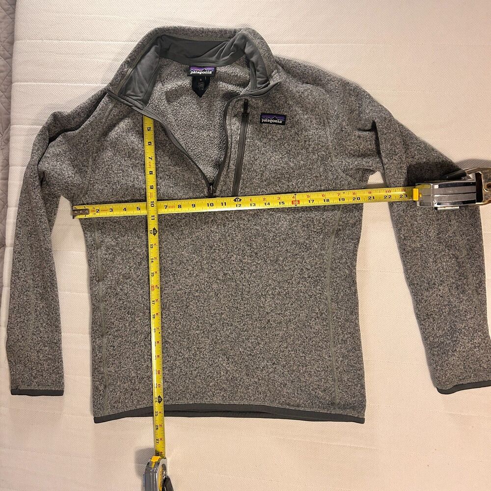 Patagonia Better Sweater 1/4 Zip Fleece Pullover Grey Men's Medium FA15